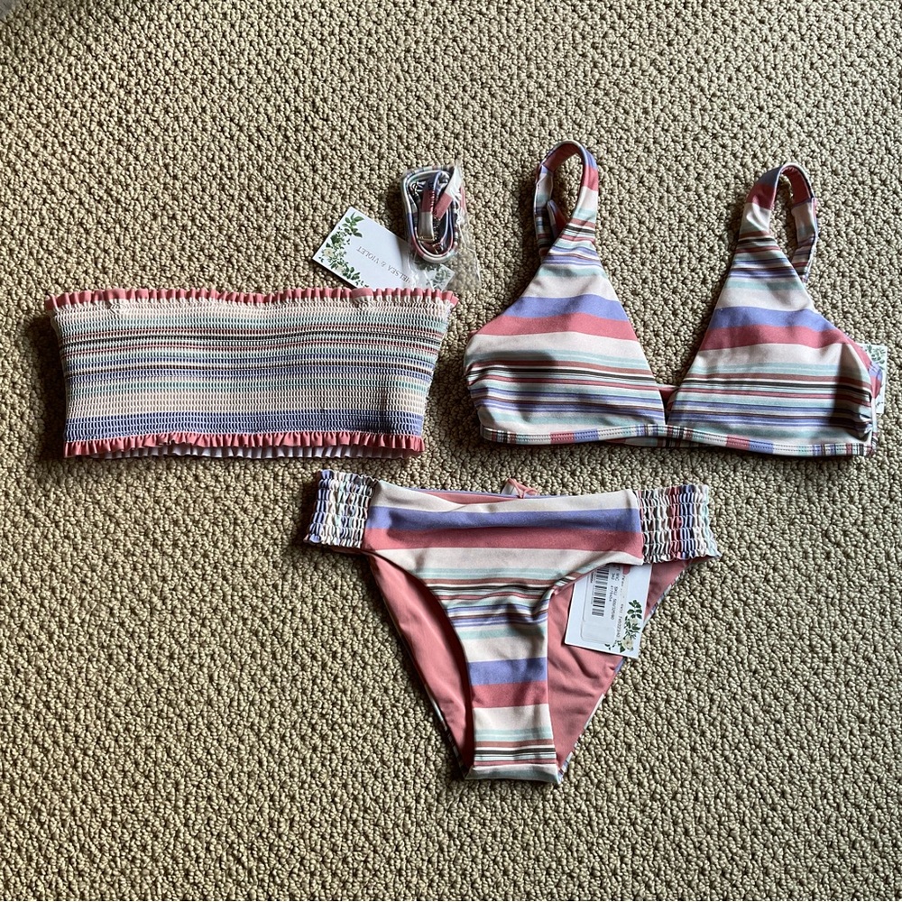 NWT Chelsea & Violet Bikini Sets Size XS